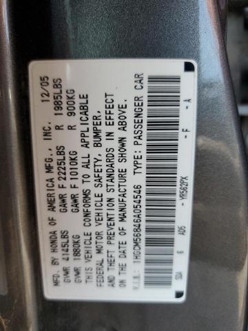 Photo 11 VIN: 1HGCM56846A054546 - HONDA ACCORD EX 