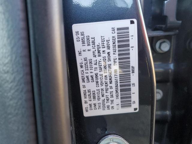 Photo 11 VIN: 1HGCM56846A117189 - HONDA ACCORD EX 