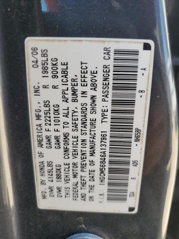 Photo 11 VIN: 1HGCM56846A137961 - HONDA ACCORD 