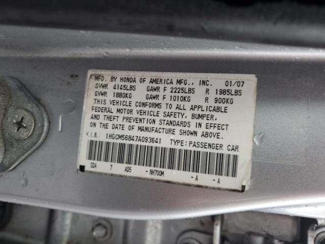 Photo 12 VIN: 1HGCM56847A093641 - HONDA ACCORD EX 