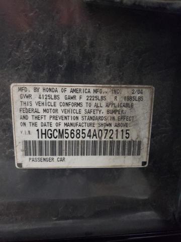 Photo 11 VIN: 1HGCM56854A072115 - HONDA ACCORD 