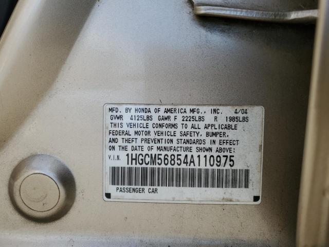 Photo 11 VIN: 1HGCM56854A110975 - HONDA ACCORD EX 