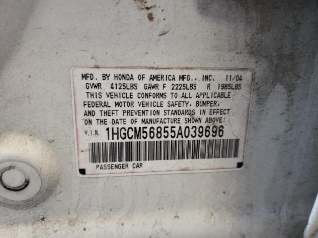 Photo 12 VIN: 1HGCM56855A039696 - HONDA ACCORD EX 