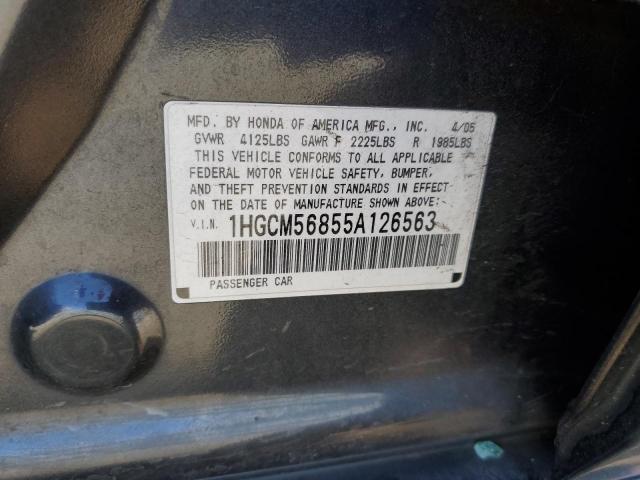 Photo 11 VIN: 1HGCM56855A126563 - HONDA ACCORD 