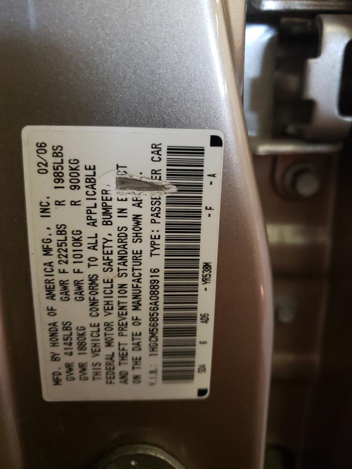 Photo 11 VIN: 1HGCM56856A088916 - HONDA ACCORD 