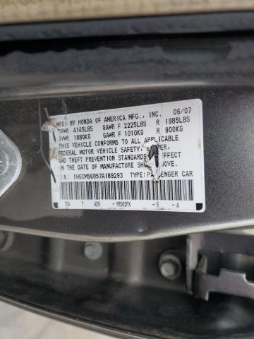 Photo 11 VIN: 1HGCM56857A189293 - HONDA ACCORD EX 