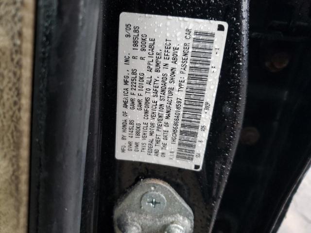 Photo 11 VIN: 1HGCM56866A018597 - HONDA ACCORD EX 