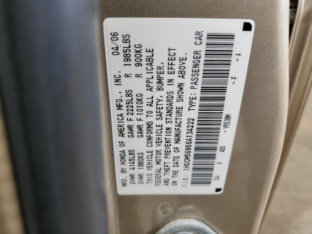 Photo 11 VIN: 1HGCM56866A134222 - HONDA ACCORD 