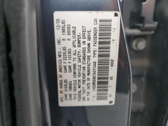 Photo 11 VIN: 1HGCM56867A071446 - HONDA ACCORD 