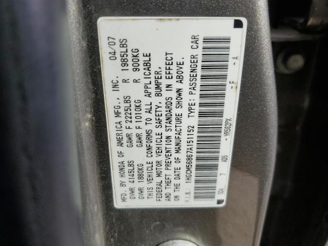 Photo 11 VIN: 1HGCM56867A151152 - HONDA ACCORD 