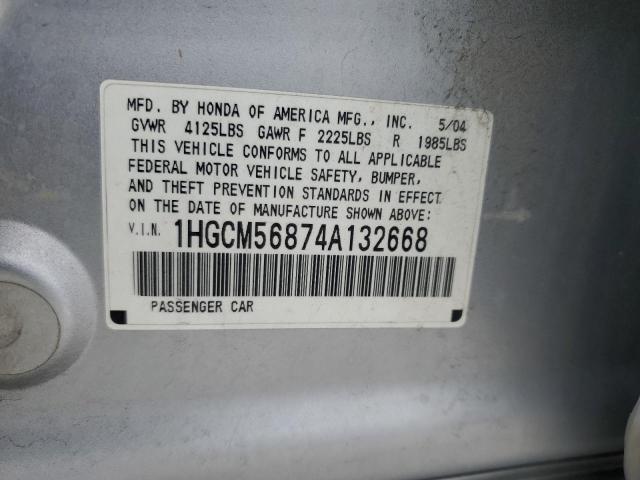 Photo 11 VIN: 1HGCM56874A132668 - HONDA ACCORD 