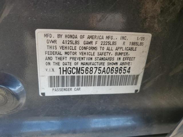 Photo 12 VIN: 1HGCM56875A069654 - HONDA ACCORD EX 