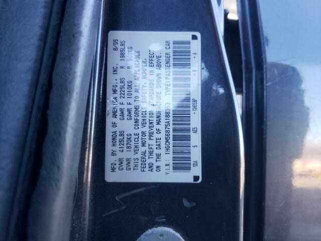 Photo 11 VIN: 1HGCM56875A188353 - HONDA ACCORD EX 