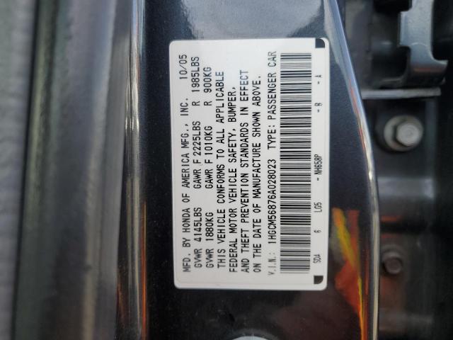 Photo 11 VIN: 1HGCM56876A028023 - HONDA ACCORD EX 