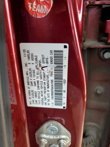 Photo 11 VIN: 1HGCM56876A041595 - HONDA ACCORD EX 