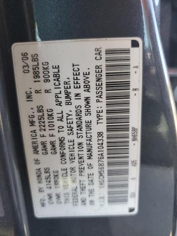 Photo 11 VIN: 1HGCM56876A104338 - HONDA ACCORD EX 