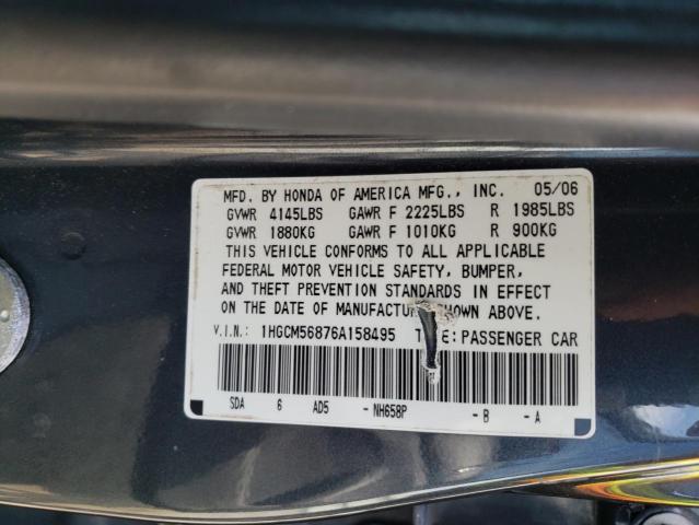 Photo 11 VIN: 1HGCM56876A158495 - HONDA ACCORD 