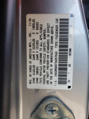 Photo 9 VIN: 1HGCM56877A057040 - HONDA ACCORD EX 