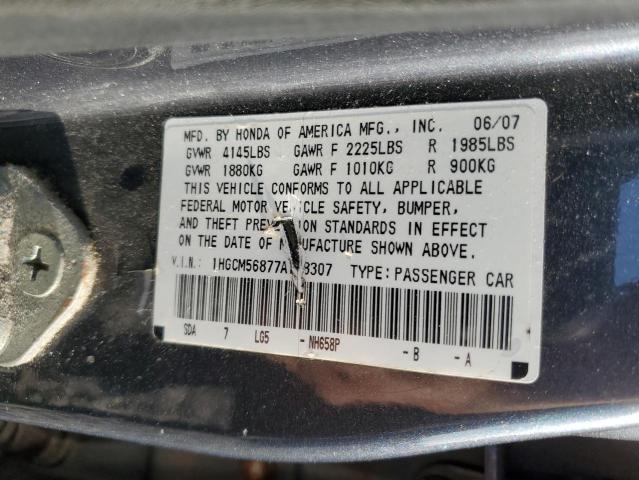 Photo 11 VIN: 1HGCM56877A188307 - HONDA ACCORD EX 