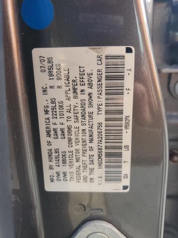 Photo 11 VIN: 1HGCM56877A206756 - HONDA ACCORD EX 