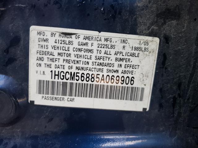 Photo 9 VIN: 1HGCM56885A069906 - HONDA ACCORD EX 