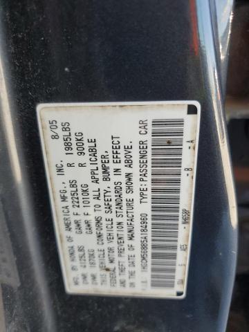 Photo 11 VIN: 1HGCM56885A184960 - HONDA ACCORD EX 