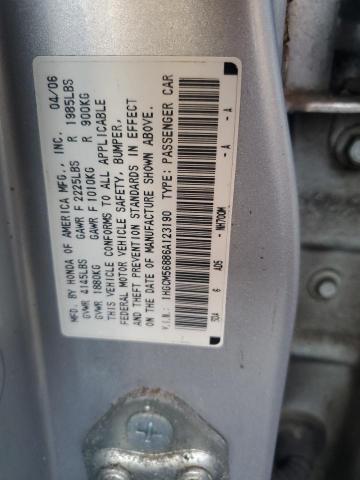 Photo 11 VIN: 1HGCM56886A123190 - HONDA ACCORD EX 