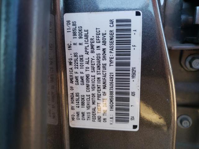 Photo 11 VIN: 1HGCM56887A064921 - HONDA ACCORD 