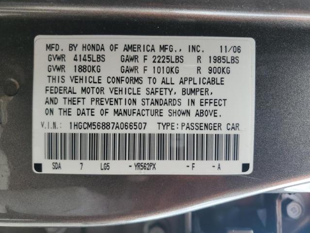 Photo 12 VIN: 1HGCM56887A066507 - HONDA ACCORD EX 