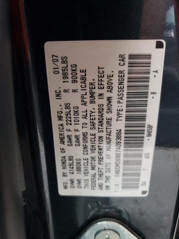 Photo 11 VIN: 1HGCM56887A093884 - HONDA ACCORD EX 