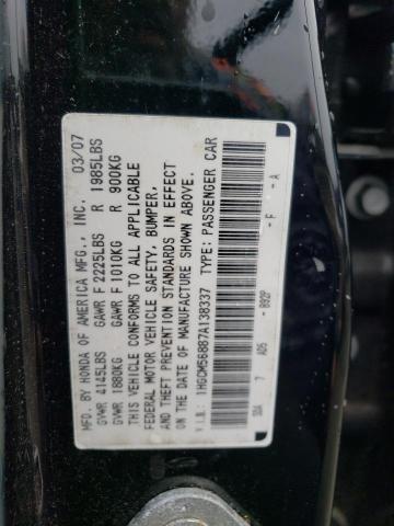 Photo 11 VIN: 1HGCM56887A138337 - HONDA ACCORD 