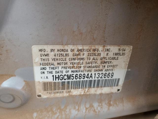 Photo 11 VIN: 1HGCM56894A132669 - HONDA ACCORD 