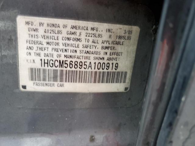 Photo 11 VIN: 1HGCM56895A100919 - HONDA ACCORD 