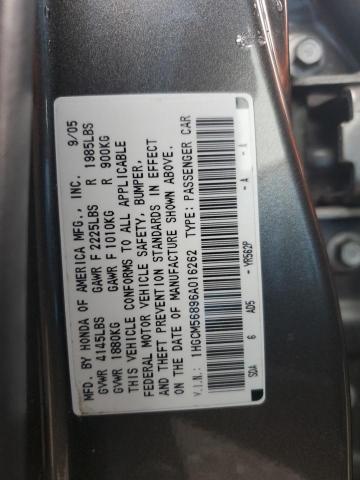 Photo 11 VIN: 1HGCM56896A016262 - HONDA ACCORD EX 