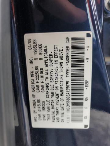 Photo 11 VIN: 1HGCM56896A125675 - HONDA ACCORD 