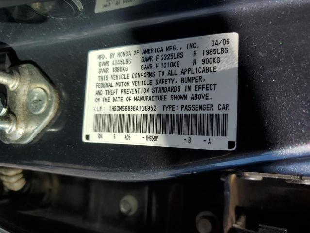 Photo 12 VIN: 1HGCM56896A136952 - HONDA ACCORD EX 