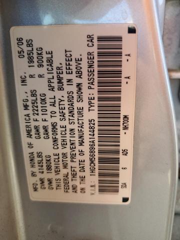 Photo 11 VIN: 1HGCM56896A144825 - HONDA ACCORD 