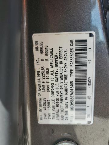 Photo 11 VIN: 1HGCM56897A015405 - HONDA ACCORD EX 