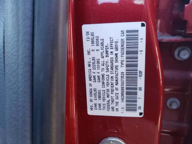 Photo 12 VIN: 1HGCM56897A073529 - HONDA ACCORD 