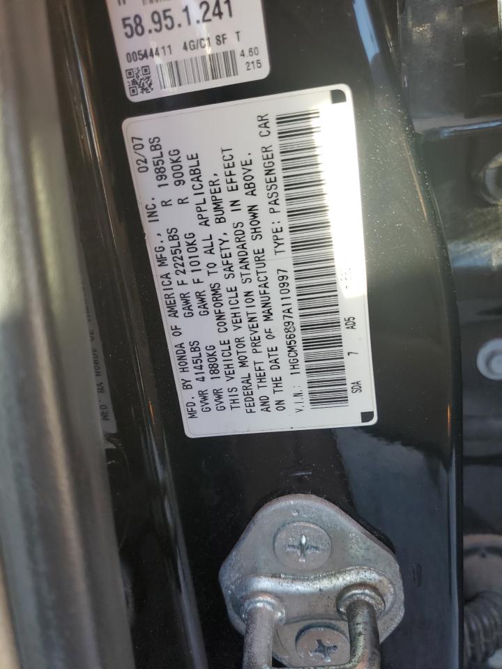 Photo 11 VIN: 1HGCM56897A110997 - HONDA ACCORD 