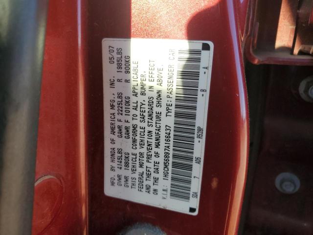 Photo 11 VIN: 1HGCM56897A166437 - HONDA ACCORD EX 