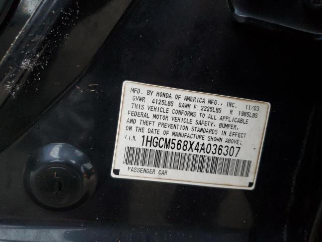 Photo 12 VIN: 1HGCM568X4A036307 - HONDA ACCORD EX 