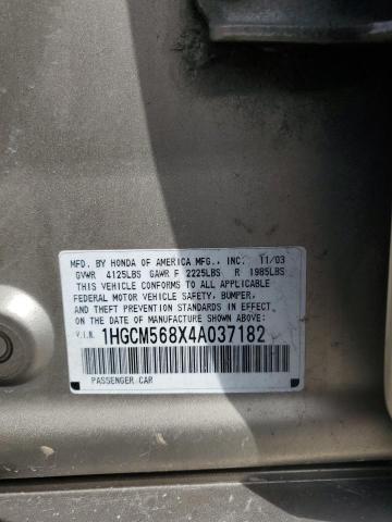 Photo 11 VIN: 1HGCM568X4A037182 - HONDA ACCORD 