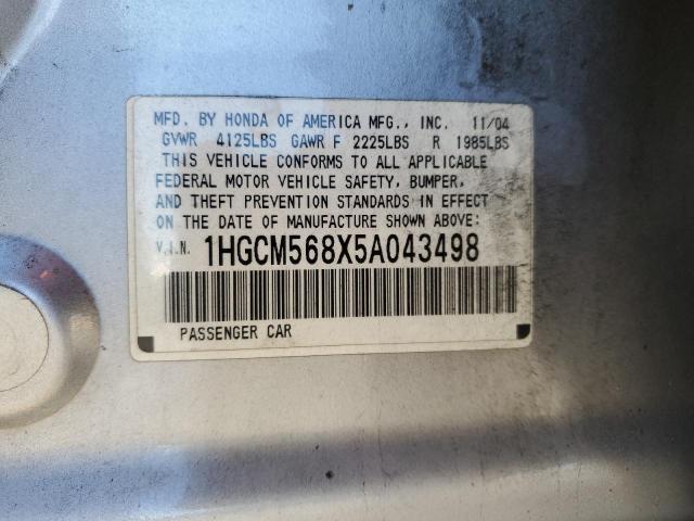 Photo 11 VIN: 1HGCM568X5A043498 - HONDA ACCORD 