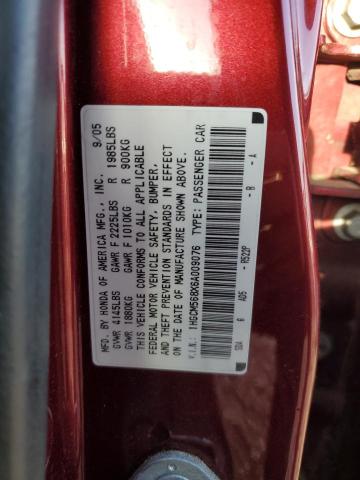 Photo 11 VIN: 1HGCM568X6A009076 - HONDA ACCORD 