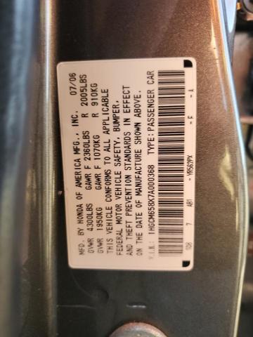 Photo 11 VIN: 1HGCM658X7A000368 - HONDA ACCORD EX 