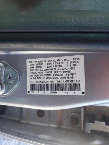 Photo 9 VIN: 1HGCM66317A016073 - HONDA ACCORD LX 