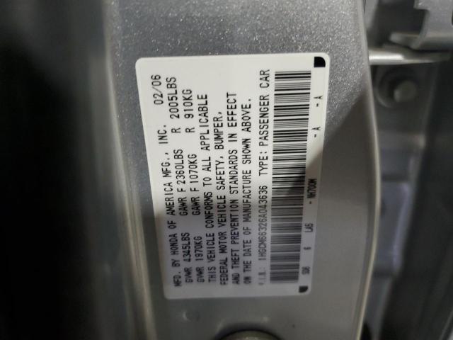 Photo 11 VIN: 1HGCM66326A043636 - HONDA ACCORD 