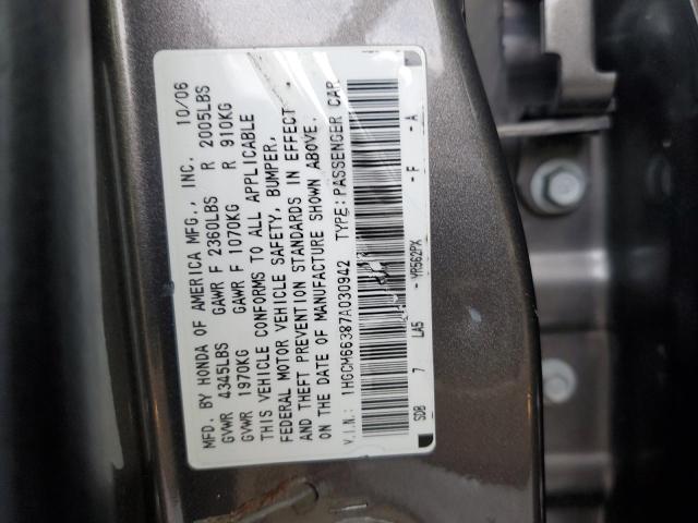 Photo 11 VIN: 1HGCM66387A030942 - HONDA ACCORD 