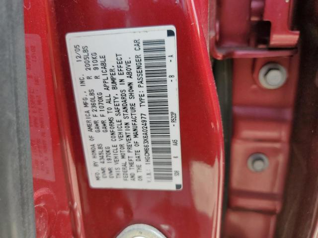 Photo 12 VIN: 1HGCM663X6A024977 - HONDA ACCORD 